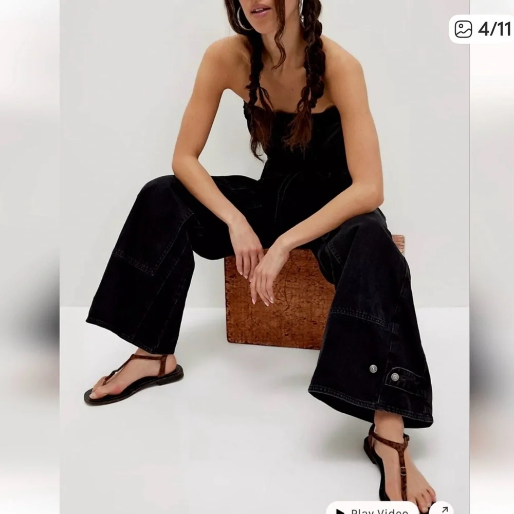 ⭐️NWT We The free Crvy Outlaw Wide Leg Jeans⭐️ - Picture 3 of 10